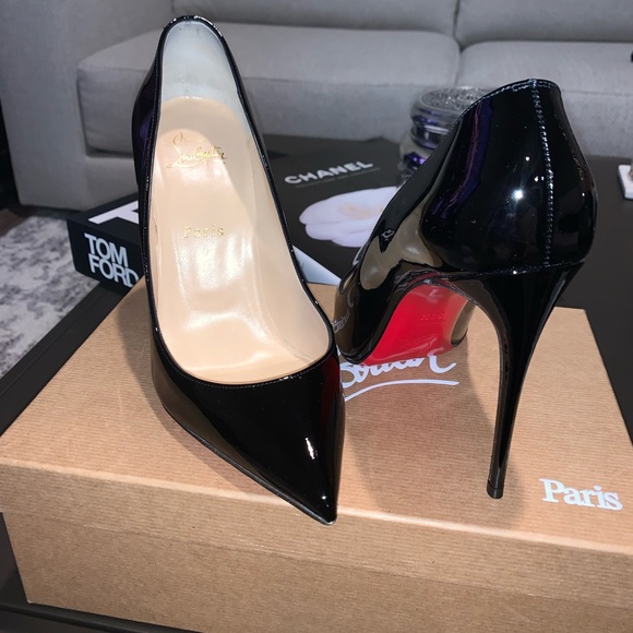 Christian Louboutin Shoes - Christian Louboutin Black Pigalle Follies 100